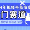 2024视频号冷门蓝海赛道，操作简单 单号收益可达四位数（教程+素材+工具）