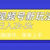 2024年视频号分成计划，日入2000+，文案号新赛道，一学就会，无脑操作。