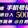 抖音不出境直播【手机号估值】最新撸音浪，日入5000+，简单易学，适合...