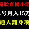 2024年好项目分享 ，月收益15万+不用露脸只说话直播找茬类小游戏，非常稳定