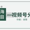 【蓝海项目】2024年视频号分成计划，快速开分成，日爆单8000+，附玩法教程