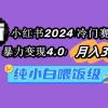 小红书2024冷门赛道 月入3万+ 暴力变现4.0 纯小白喂饭级