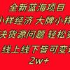 全新蓝海项目 小样经济大牌小样 线上和线下都可变现 月入2W+