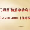 冷门项目‘脑筋急转弯3.0’轻松日入200-400+【保姆级教程】