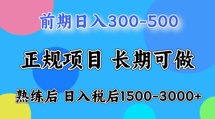 前期一天收益500+,后期每天收益2000左右插图