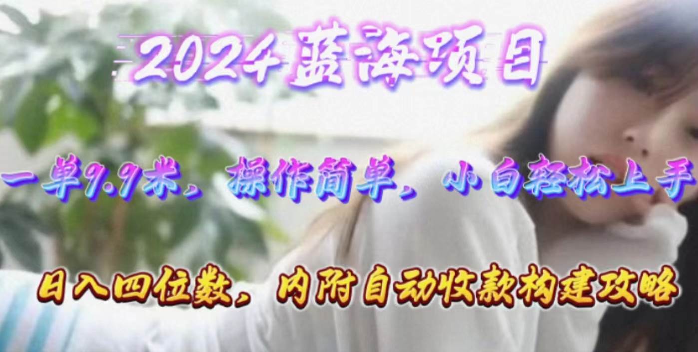 年轻群体的蓝海市场，1单9.9元，操作简单，小白轻松上手，日入四位数插图