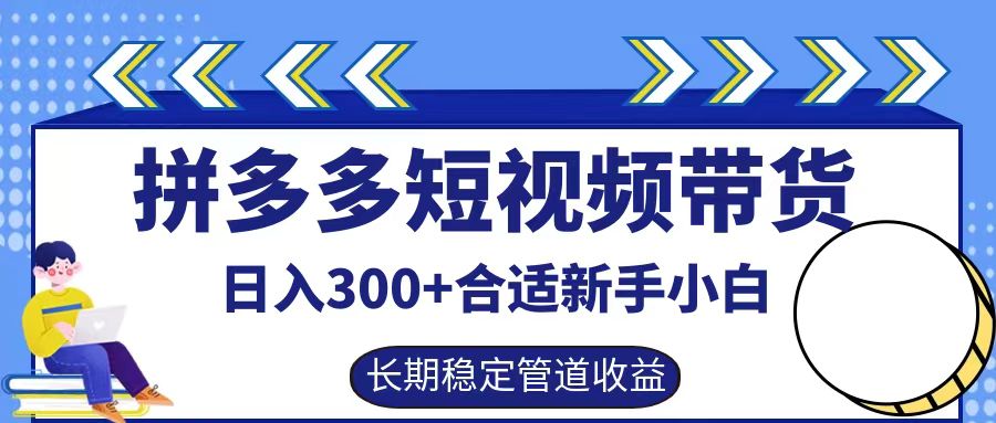 拼多多短视频带货日入300+实操落地流程插图