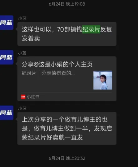 小红书搞钱纪录片项目已经失效了插图