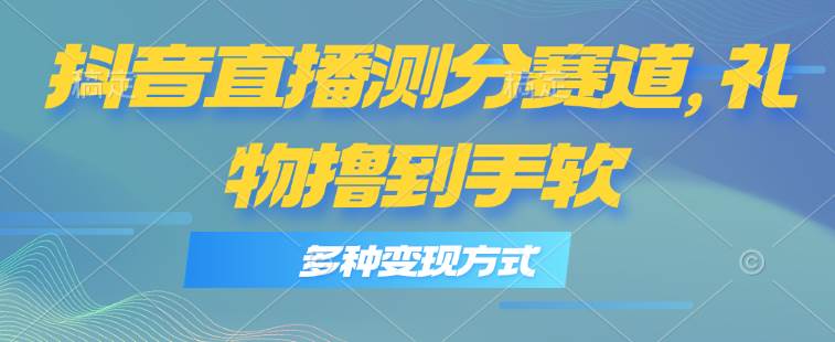 抖音直播测分赛道，多种变现方式，轻松日入1000+插图