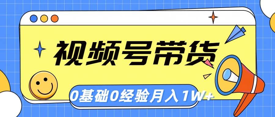 视频号轻创业带货，零基础，零经验，月入1w+插图