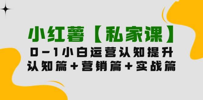 小红薯【私家课】0-1玩赚小红书内容营销，认知篇+营销篇+实战篇（11节课）插图