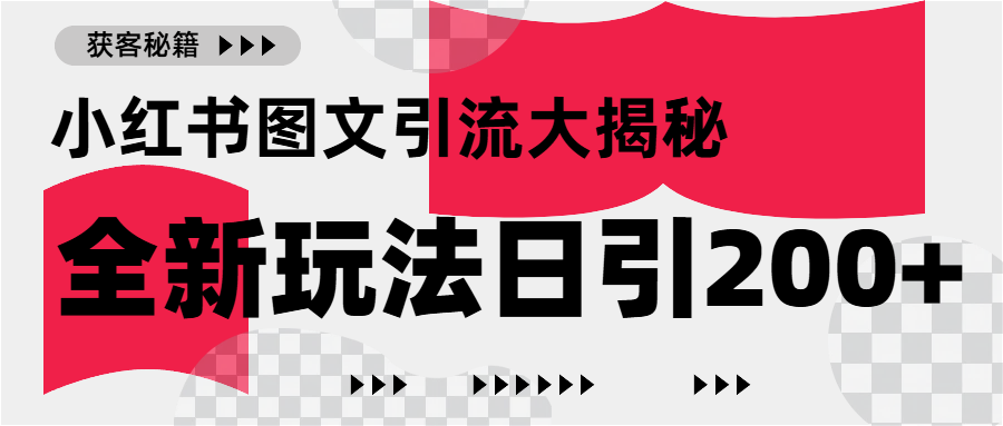 小红书图文引流，只需一张图片即可撬动百万流量，日引200+创业粉插图